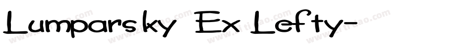 Lumparsky Ex Lefty字体转换